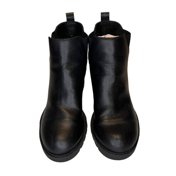 Xappeal Laura Women's Moto Chelsea Boot Size 8 Black Leather Pull On - Picture 10 of 13